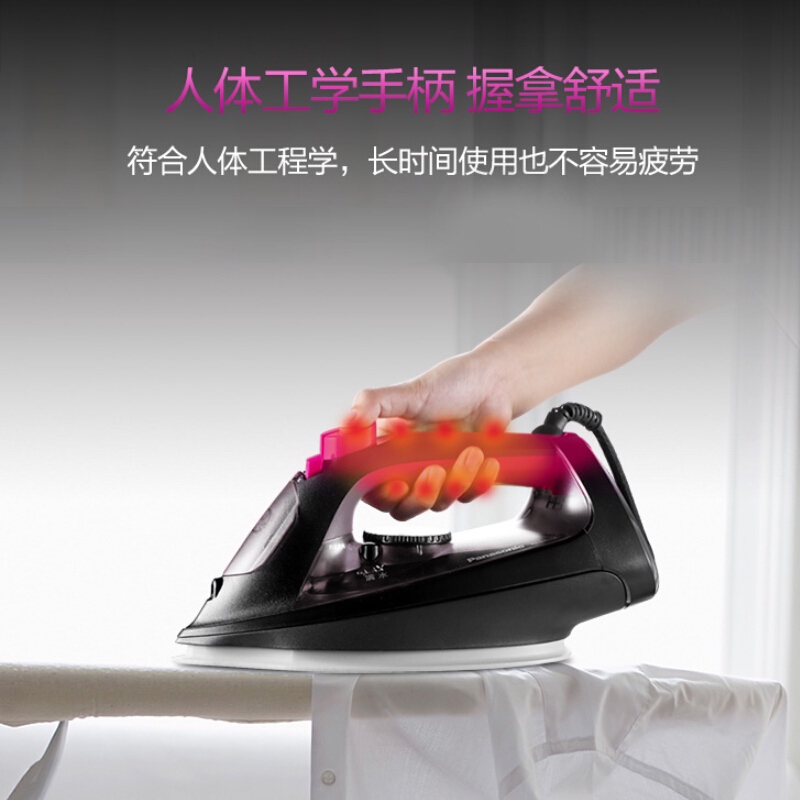 松下(Panasonic)电熨斗NI-U401C 大功率2050W手持熨烫机强劲蒸汽快速熨衣断电保护防水渍高清大图