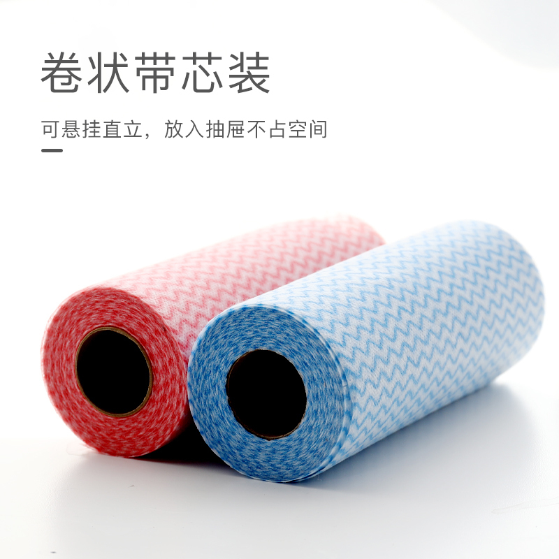 绿之源 无纺抹布50张 懒人抹布厨房点断式吸油吸水纸一次性抹布干湿两用洗碗布洗碗巾厨房清洁布擦拭纸