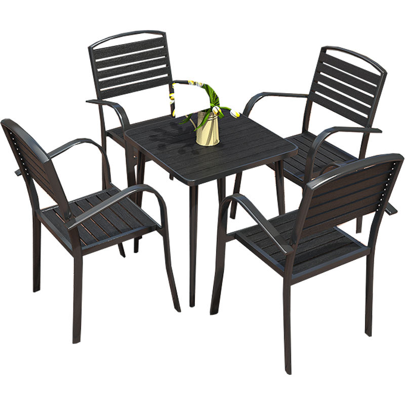 汐户外桌一桌四椅套高清大图