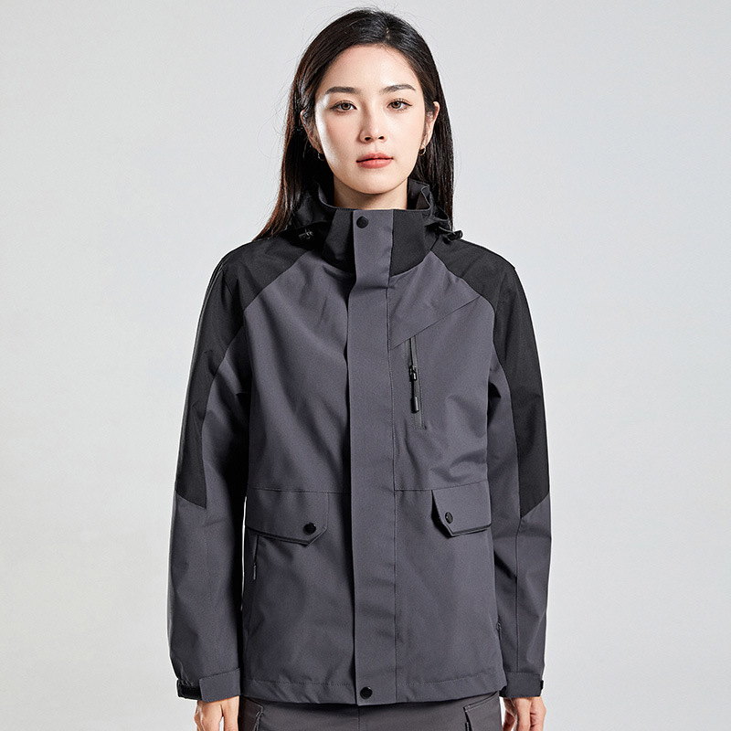 健卡侬 冲锋衣 J147 女款A灰色 4XL