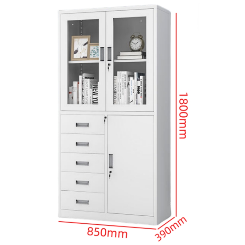 芙首泰文件柜偏五斗柜850*390*1800mm台高清大图