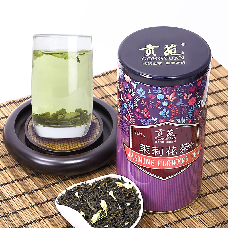 贡苑 茶叶 花草茶 浓香茉莉花茶 精美灌装250g/罐