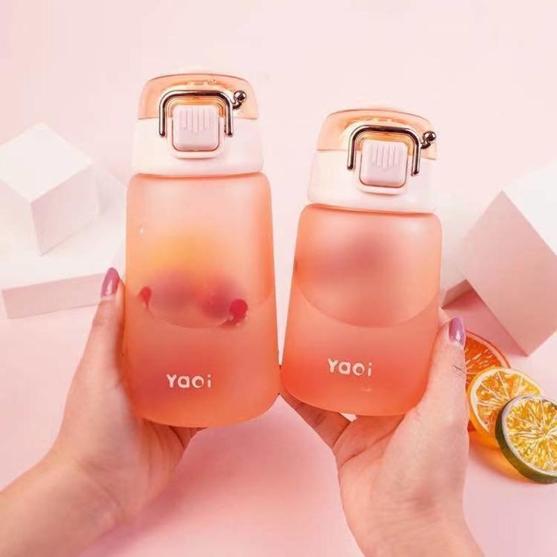 水杯女生高颜值情侣男女塑料杯磨砂ins风韩版可爱创意少女心杯子少女