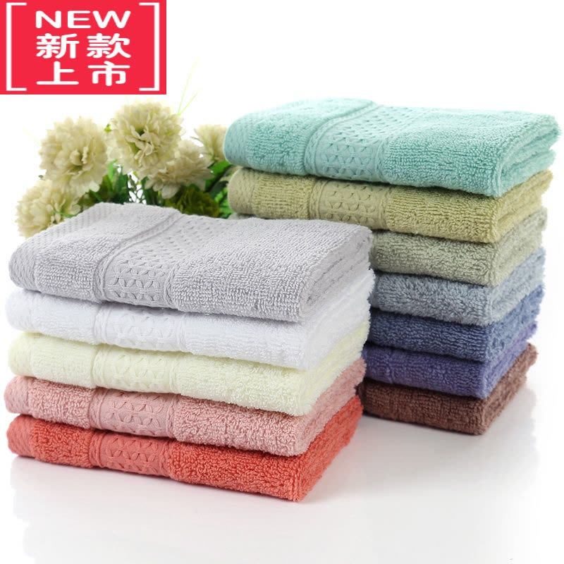 可莉允加厚方巾成人洗脸面巾儿童柔软吸水正方形家用洗脸小毛巾图片