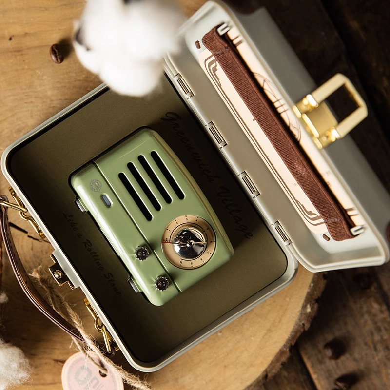 猫王音响猫王小王子OTRMINI复古蓝牙音箱收音机小型生日礼物女生 嬉皮红(无FM)高清大图