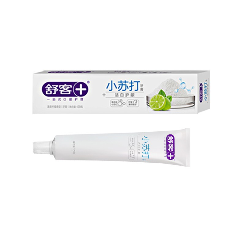 舒客(Saky)小苏打牙膏洁白护龈 120g*3支高清大图
