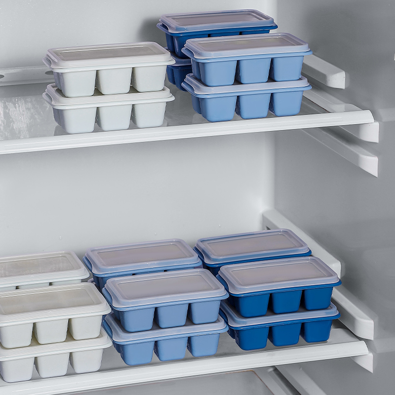 梵特 家用制冰盒塑料自制冻冰神器冰格模具密封迷你带盖冻冰块模具高清大图