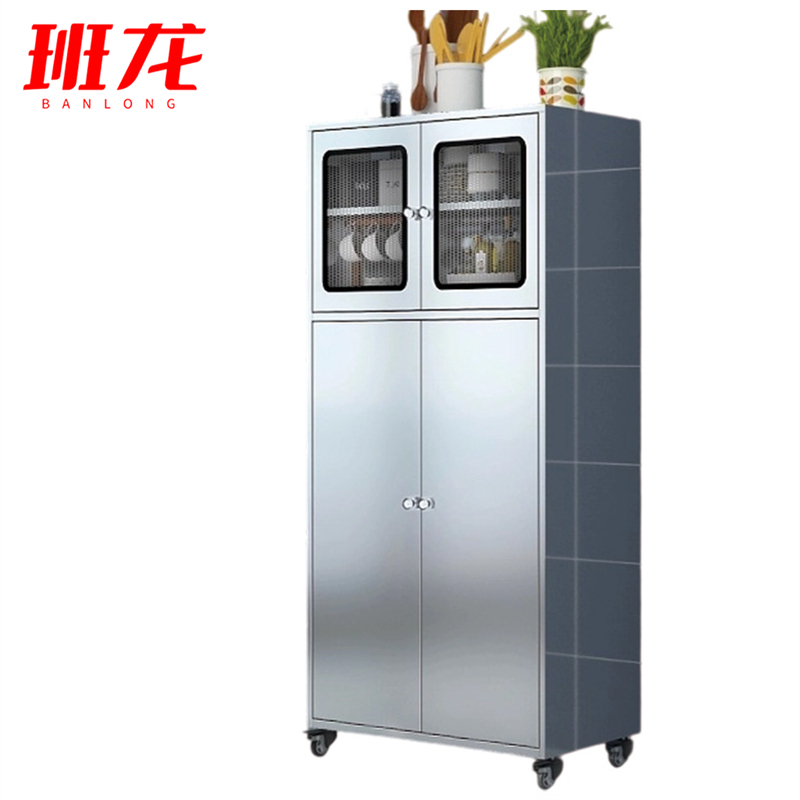 班龙不锈钢碗柜70*40*156cm台高清大图