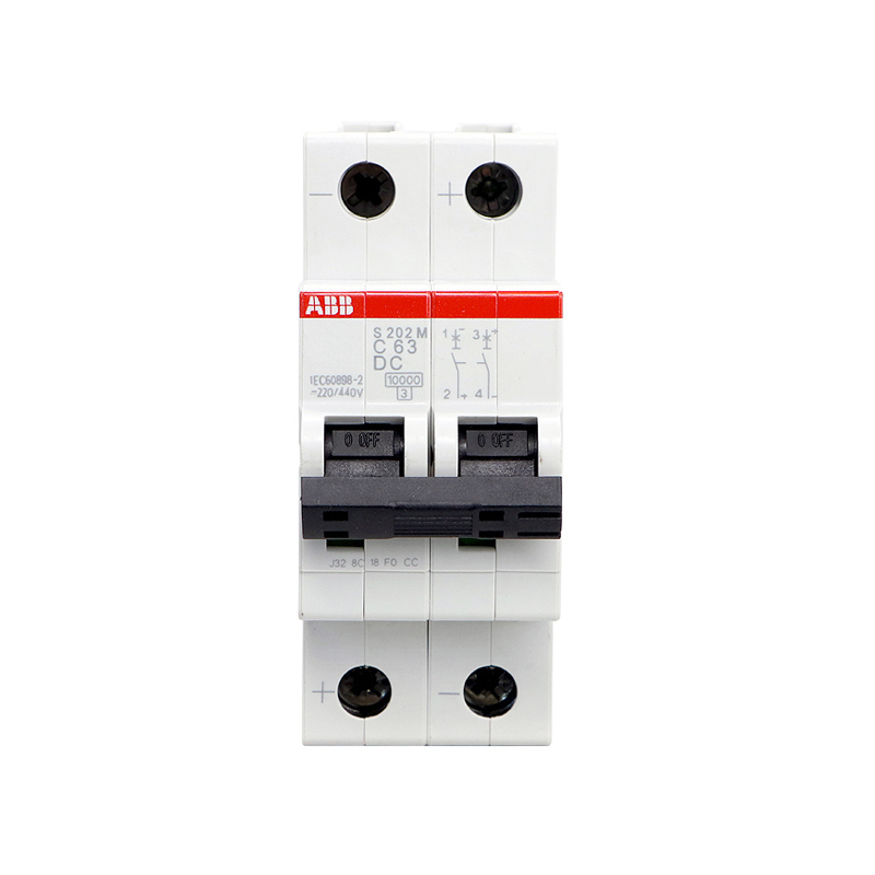 ABB S202M-B1DC 直流微型断路器 空气开关2P 1A