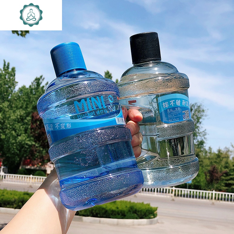 桶装水缩小版水杯水桶创意潮流杯迷你运动小饮水机网红女健身房杯封后