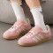 阿迪达斯(adidas)三叶草休闲鞋女鞋新款运动鞋GAZELLE复古防滑轻便板鞋JI2755 ZP