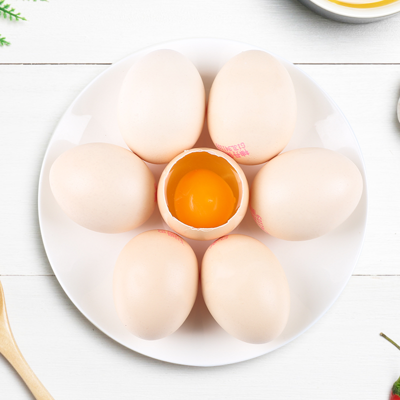 [神丹]保洁鲜鸡蛋 40枚装 农家谷物喂养初产蛋初产鲜鸡蛋谷物喂养无抗可生食认证高清大图