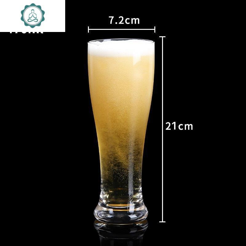 6只套装耐热精酿啤酒杯大容量果汁杯创意奶茶杯玻璃杯