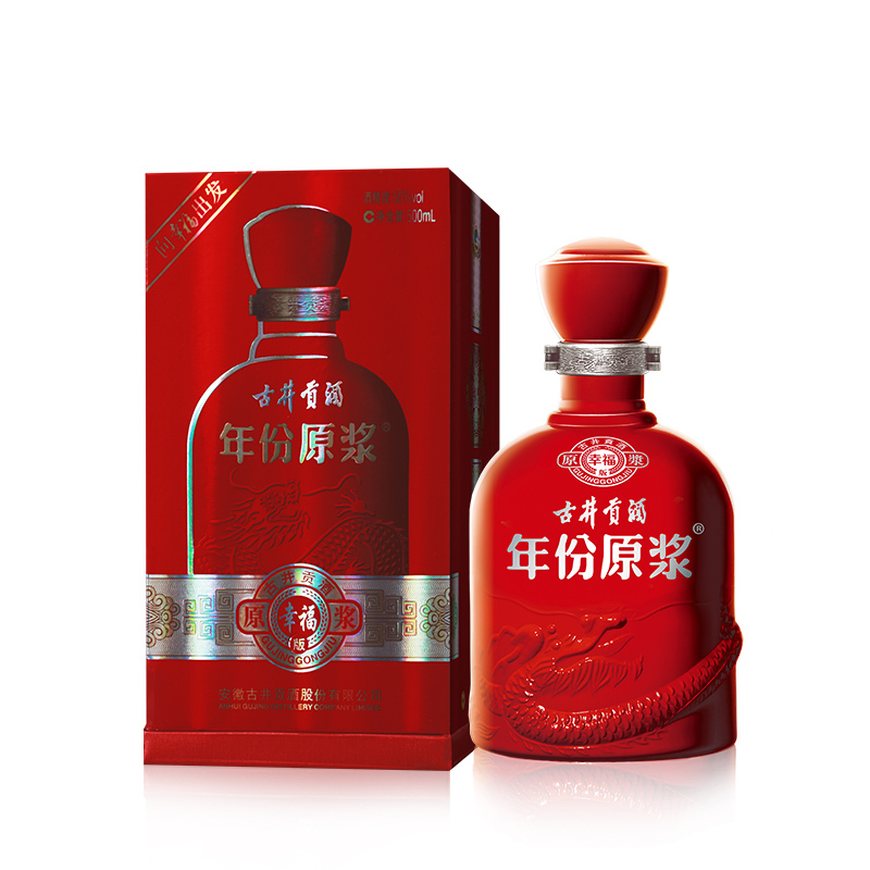 古井贡牌 古井贡酒 年份原浆 幸福 50度 500ml 单瓶装 浓香型白酒