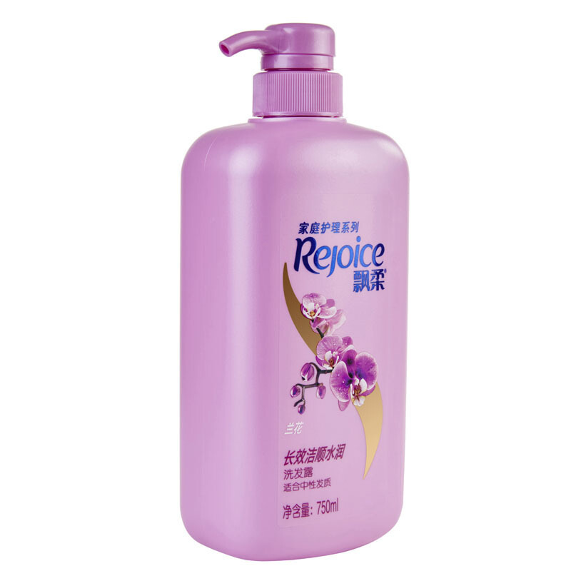 飘柔(Rejoice)家庭护理 兰花长效洁顺水润洗发露750ml