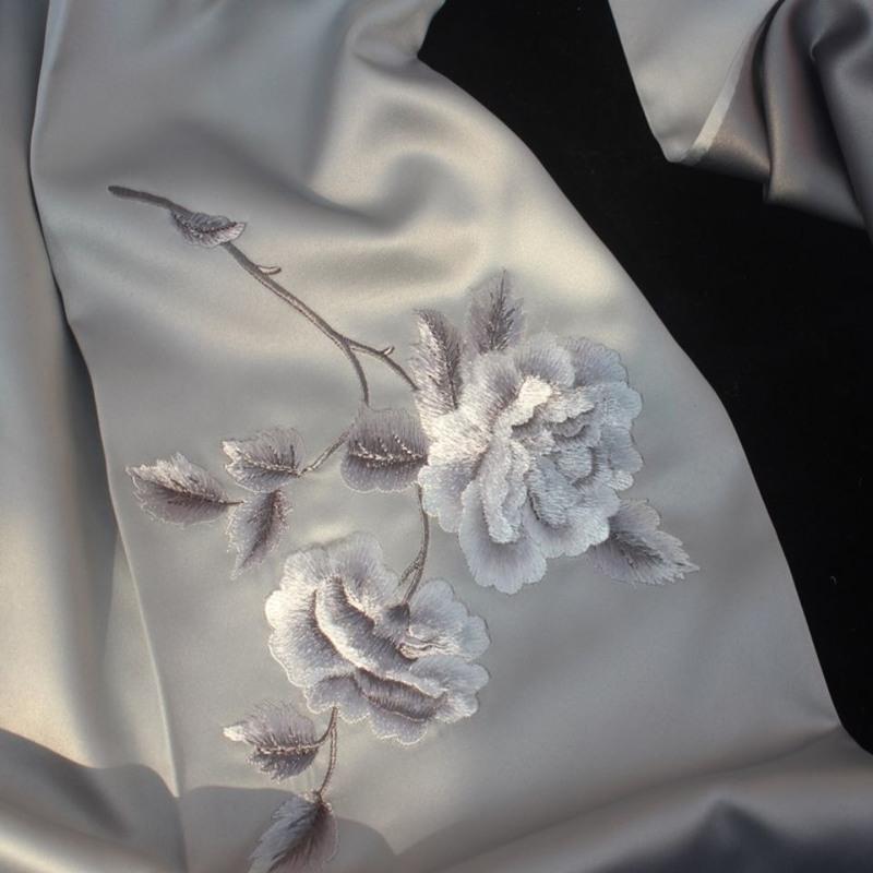 红色苏州刺绣春秋款真丝绣花围巾桑蚕丝披肩牡丹苏绣丝巾母亲节送妈妈