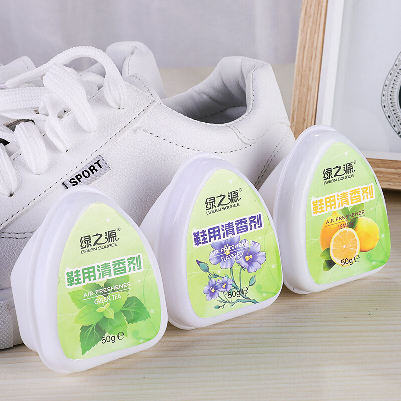 绿之源 鞋用清香剂亚麻味50g*3 去脚汗脚臭芳香剂运动鞋拖鞋袜子除臭剂鞋柜除异味喷雾Z-3597