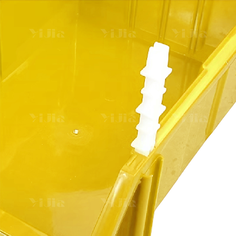 翌嘉YJ4121763 斜口组合式零件盒收纳分类货架型盒箱 黄色 24只装 810*343*1030高清大图