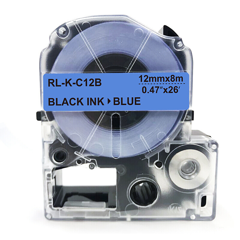 扬帆耐立(YFHC) 锦宫SC12B标签色带(蓝底黑字/12mm) 适用SR230C/230CH/530C/550C