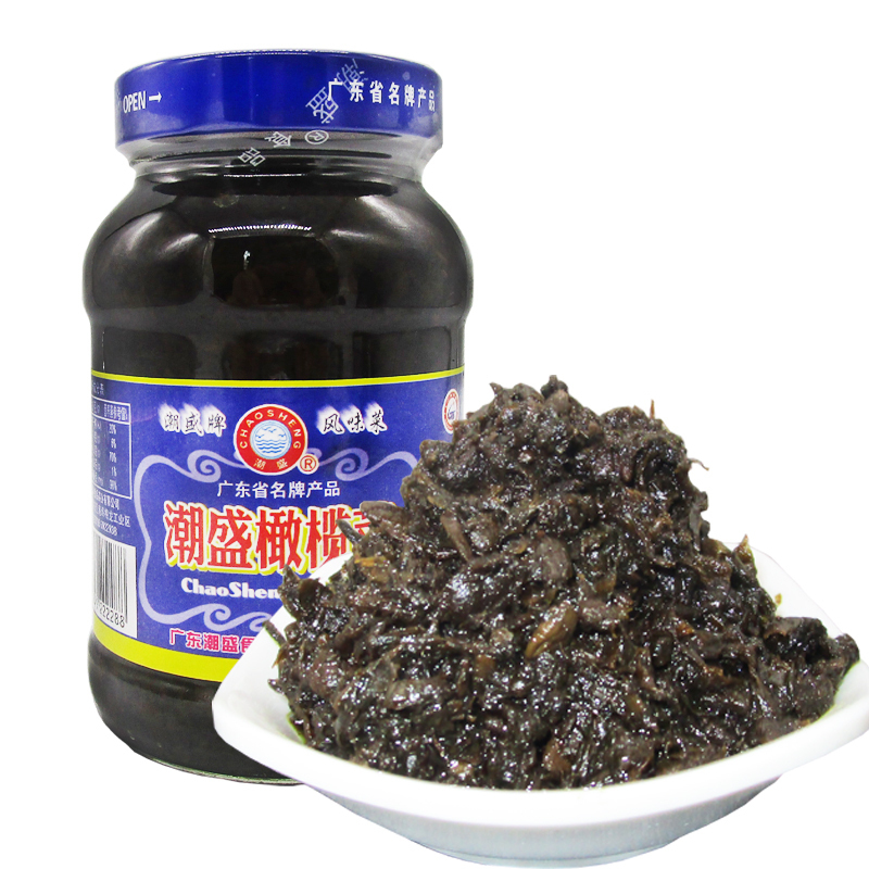潮盛(CHAOSHENG) 橄榄菜450g 瓶装 榨菜 下饭菜 面条泡面好搭档 酱菜类 蔬菜类