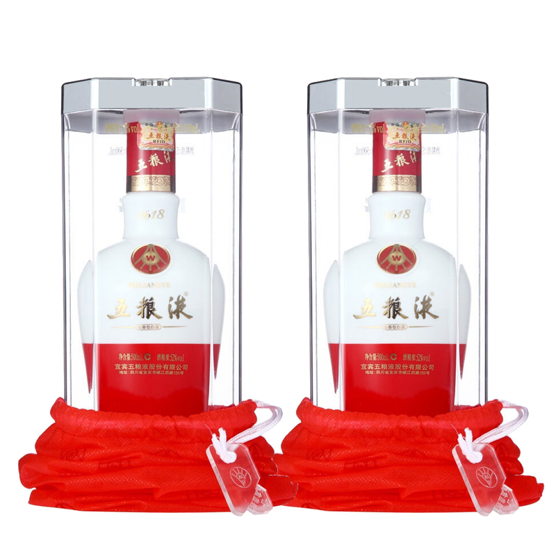 五粮液 52度1618 整箱装500ml*6瓶 浓香型白酒礼盒 婚庆酒