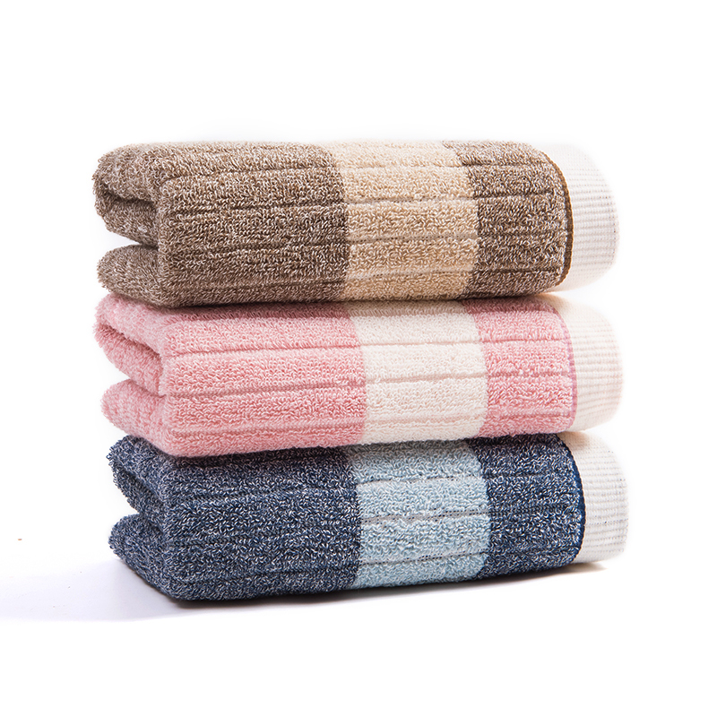 洁玉(Jeyu) 浅暖毛巾双条装 礼盒TG-1904B蓝色+粉色高清大图