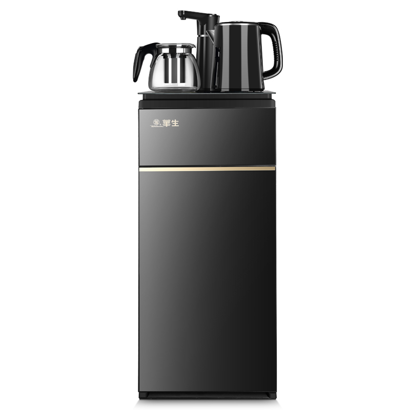 饮水机家用立式下置式水桶制冷制热小型全自动遥控智能茶吧机|香槟金