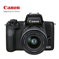 佳能(Canon)EOS M50 Mark II M50二代 微单数码相机 EF-M 15-45mm 套机 黑色