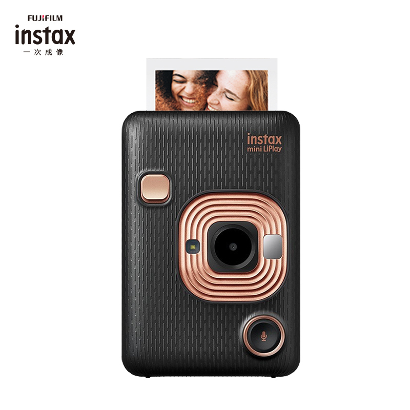 [数模来袭]富士(FUJIFILM)instax mini LiPlay典雅黑 立拍立得胶片相机 套餐二(含20张相纸)