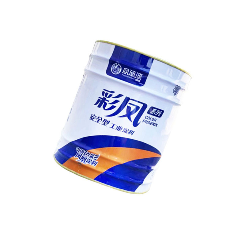 凤凰漆 安全型醇酸防腐涂料[中灰 13kg]醇酸调和漆防锈漆 钢结构木材栏杆船舶门窗彩钢瓦设备工程金属油漆