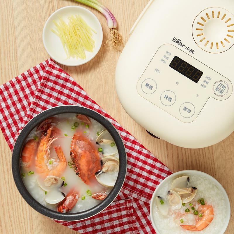 小熊电饭煲家用迷你小型2L容量1-2人宿舍全自动多功能智能煮饭锅 米黄色