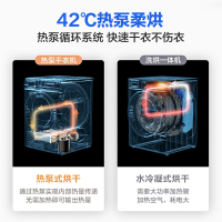 【咨询客服优惠】小天鹅 10KG全自动滚筒热泵干衣机烘干机 低温柔烘 紫外线除菌 热风暖衣 除螨除潮 TH100-H32