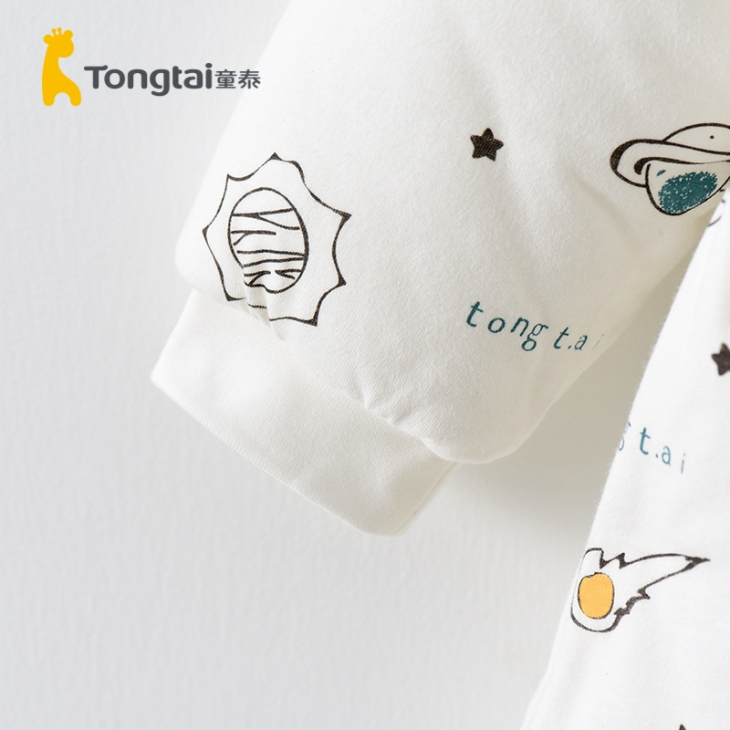 童泰(TONGTAI)2020年秋冬婴幼儿睡袋男女宝宝床品用品夹棉侧开拉链睡袋防踢被孕婴童睡袋