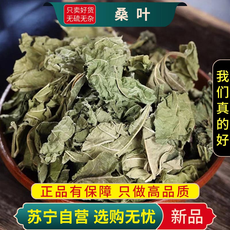 甄选桑叶100克精选养生茶干货新货煮水泡茶官方店白菊花薄荷叶甘草高清大图