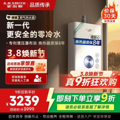 AO史密斯佳尼特燃气热水器零冷水JSQ31-TJ1