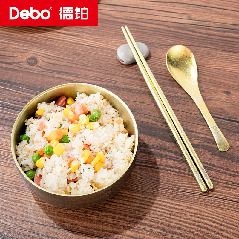 德铂(Debo)奥琳娜(钛套装碗)DEP-956 规格:3件套 材质:纯钛 颜色:金色高清大图