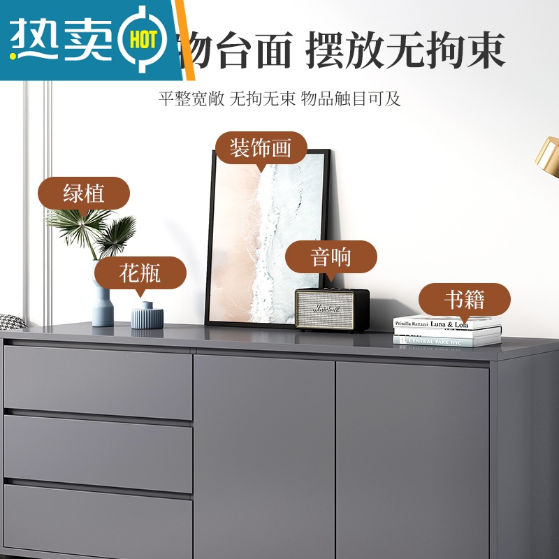 敬平五斗柜意式斗橱客厅美式仿实木收纳柜子储物柜轻奢卧室斗柜抽屉柜高清大图