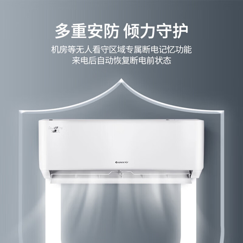 格力(GREE)清柔风变频冷暖大一匹3级能效挂机空调KFR-26GW/26563 含标准安装高清大图