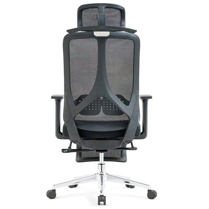 鑫金虎 办公椅网椅带脚踏可躺午休椅高清大图