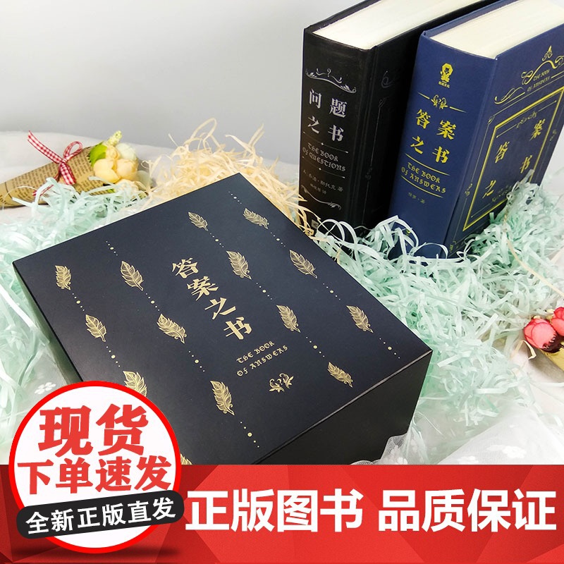 向往的生活同款 答案之书+问题之书正版礼盒装2册 中文版精装大本营李 抖音同款 预言周冬雨 我的人生解答书魔法书创意礼品高清大图