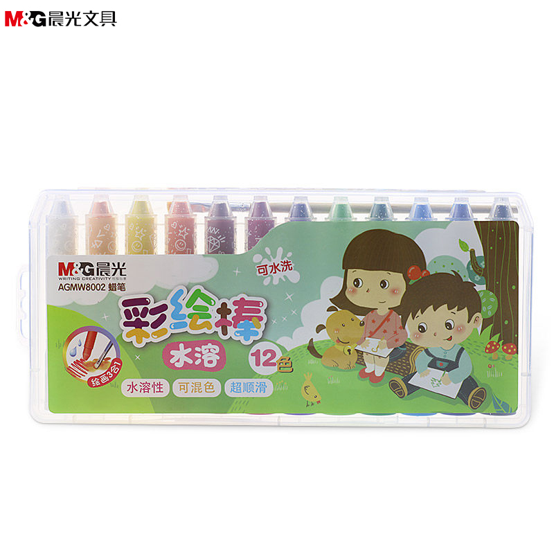 晨光(M&G)AGMW8002彩绘棒可水洗油画棒 蜡笔 儿童绘画笔 涂鸦笔