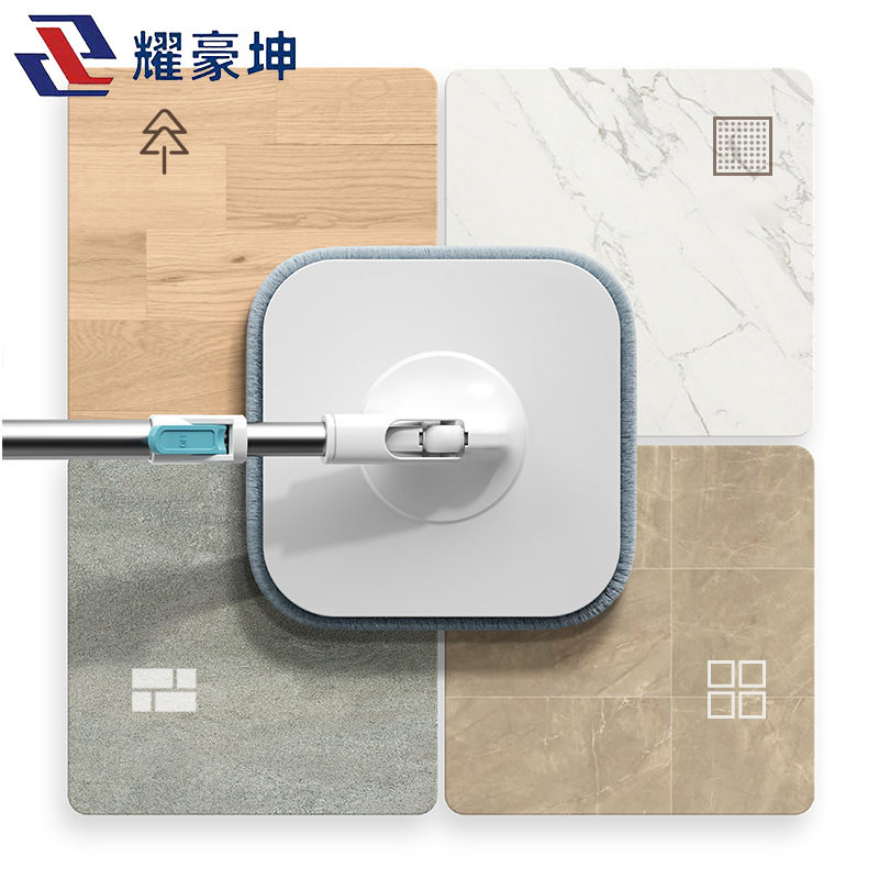 耀豪坤 方形免手洗旋转平板自动拖把桶套装HGFRE/套高清大图