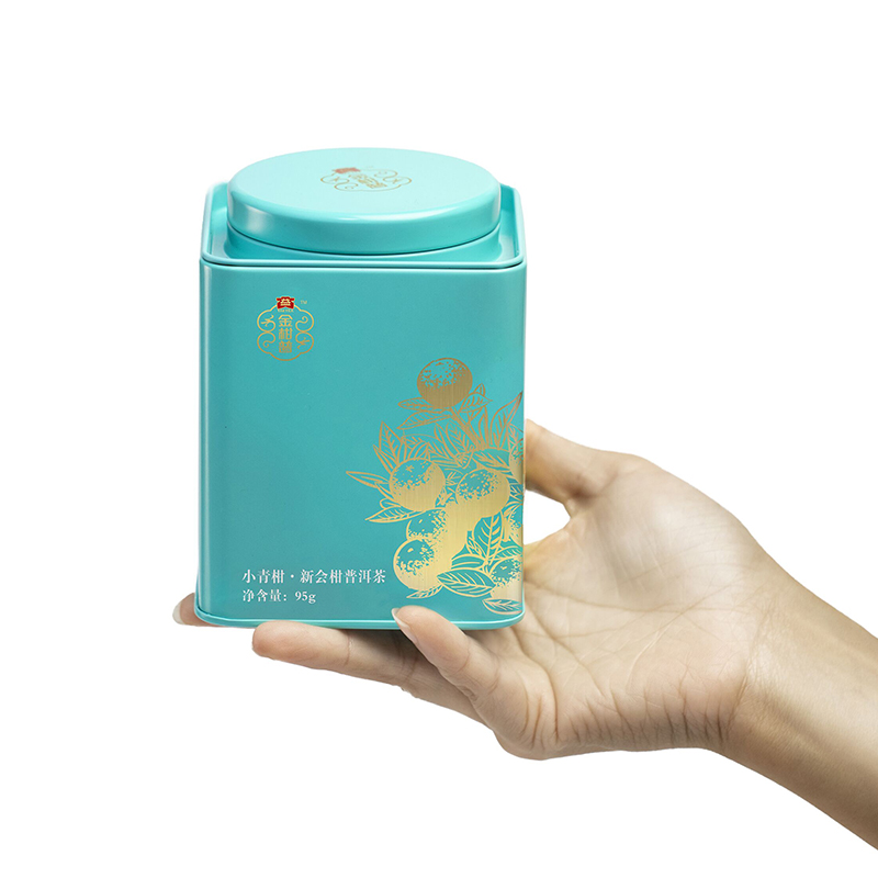 大益茶叶 普洱熟茶 柑普茶 2023年新会小青柑 敦煌绿95g*2罐高清大图