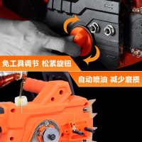 龙韵电链锯大功率多功能木工手提小电锯链条家用电动工具伐木电据 【工业款】4800W电链锯升级套（淬火链条2、加厚导板1）