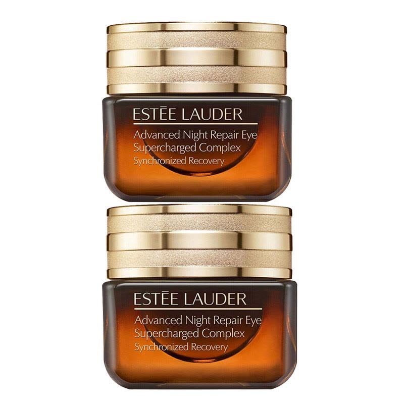 Estee Lauder雅诗兰黛小棕瓶眼霜 新款抗蓝光/特润修护精华眼霜15ml*2 保湿图片