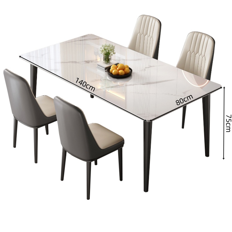 豫龙都餐桌+四椅套高清大图