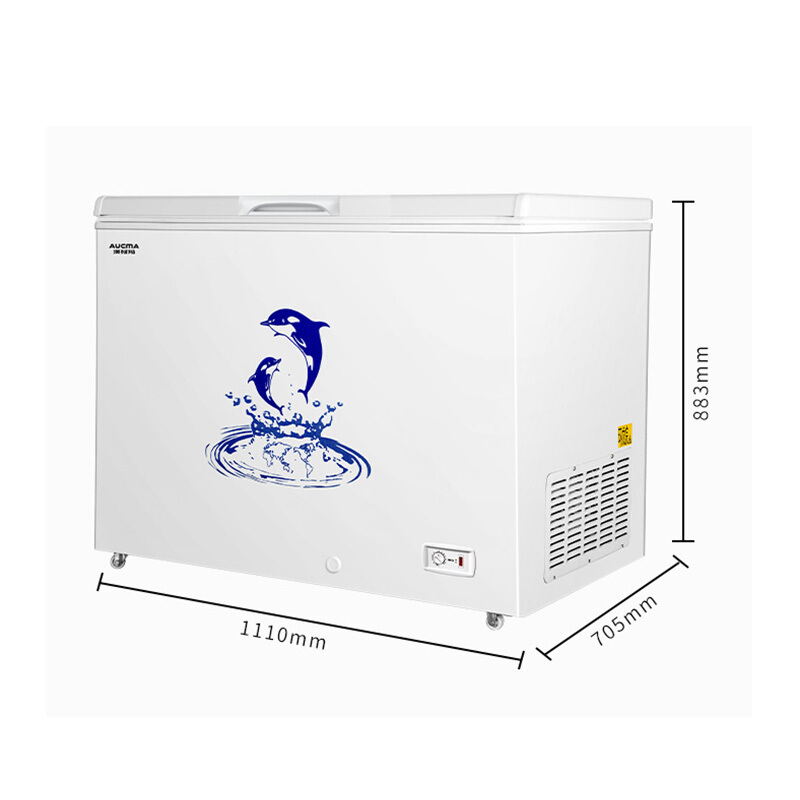 澳柯玛(AUCMA)家用商用卧式大冷柜 冷藏冷冻转换柜 节能低噪 顶开门冰柜323升BC/BD-323NE