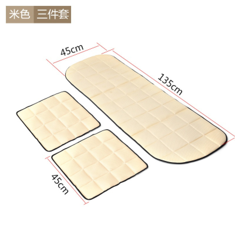 家柏饰(CORATED)竹炭夏季汽车坐垫单片无靠背座垫四季通用三件套防滑后排透气单垫高清大图