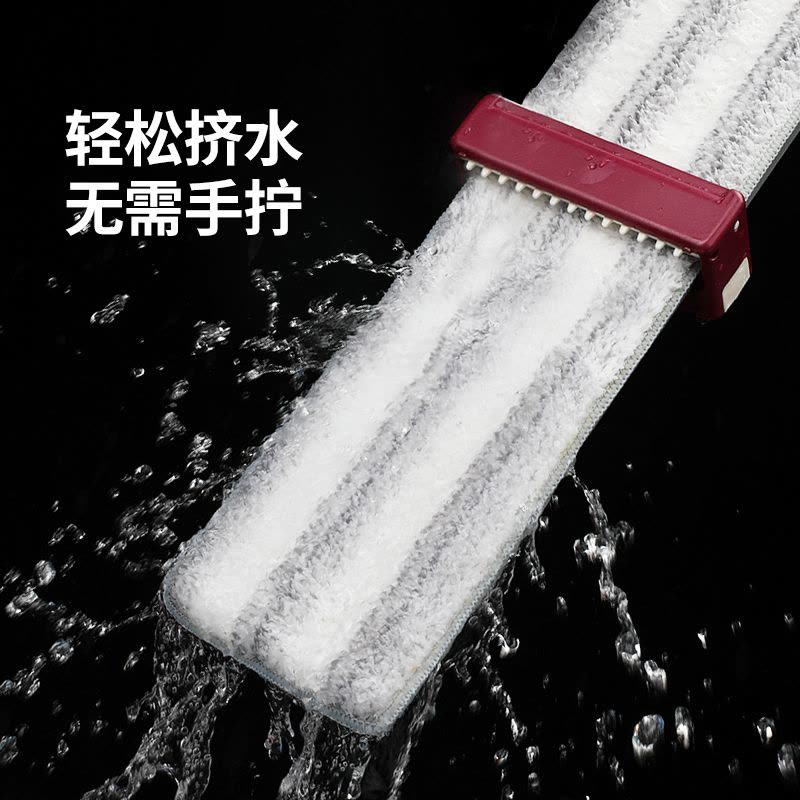 好媳妇 商超同款免手洗懒人平板旋转拖把不锈钢干湿两用地拖滤水平拖图片