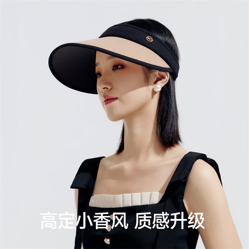 VVC成毅同款防晒遮阳帽男女夏季防紫外线遮脸运动空顶大檐帽子高清大图